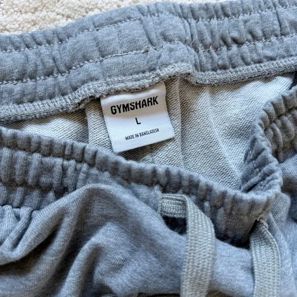 Gymshark Mens Grey Joggers Sweatpants Tapered Fit Size Large - Picture 7 of 9